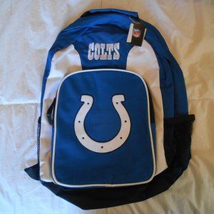 NWT NFL Indianapolis Colts Canvas Backpack